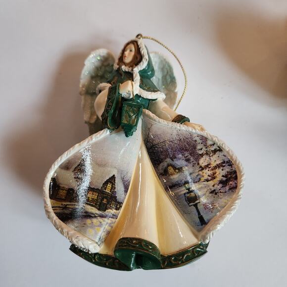 Bradford Edition Thomas Kinkade Winter Angels of Light Collection - Picture 7 of 12